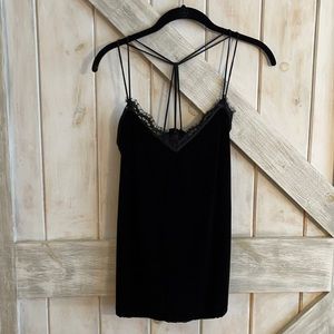NWT Abercrombie & Fitch velvet black tank